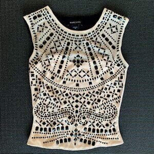 NWOT Marciano Black Studded Top